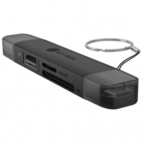 ICY BOX IB-CR203-CU3 3-ühes USB 3.2 Gen 1 kaardilugeja