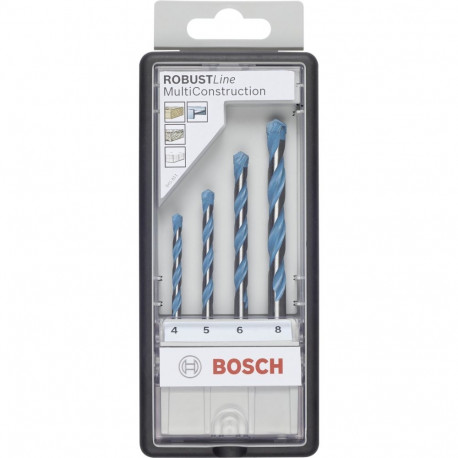 Bosch 4pcs Robustline CYL-9 MultiConstruction Set: 4-8mm
