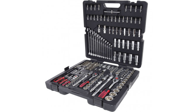 KS Tools 1/4 +3/8 +1/2 216 tk CHROMEplus padrunikomplekt
