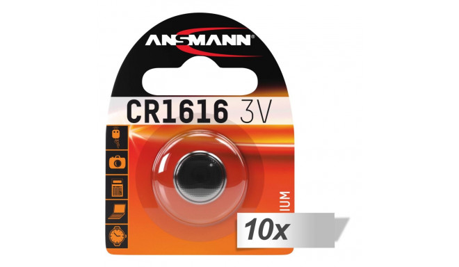 10x1 Ansmann CR 1616 patarei