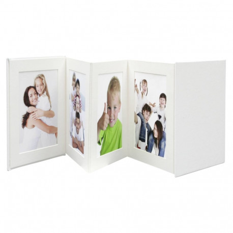 Deknudt Leporello valge 8x13x18 8 fotot A66DC1 8PH