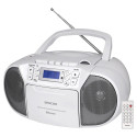 Cassette player with CD, BT Sencor, white