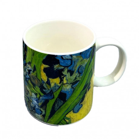 Mug PAINTING ART H9.5cm 350ml "Irises"