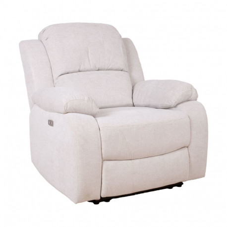 Recliner armchair FELICIA with electric mechanism, natural white