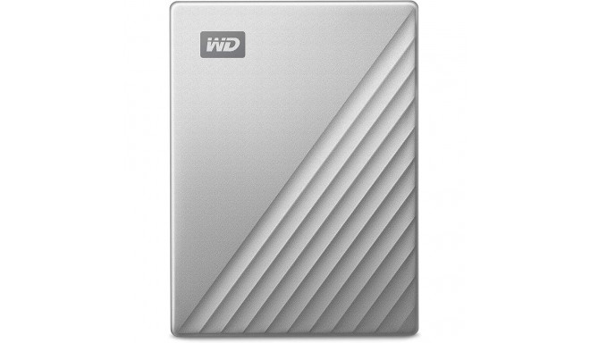 Western Digital väline kõvaketas 5TB My Passport Ultra for Mac USB-C 3.2, silver/must