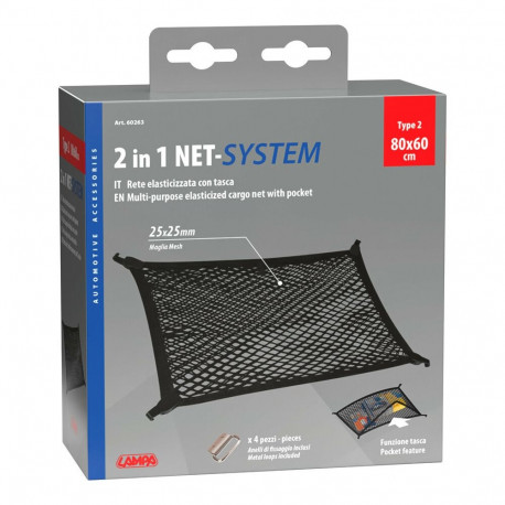 Asjade kinnitusvõrk 80*60cm, elastik