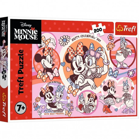 Puzzle - 200 - Minnie Mouse'i tavad - Trefl 13343