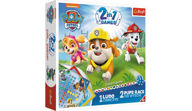2-in-1 lauamäng Chińczyk Paw Patrol Trefl 01896