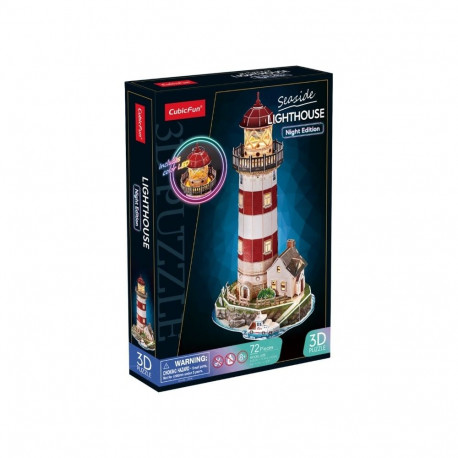 Puzzle 3d 72 elementy latarnia wersja nocna