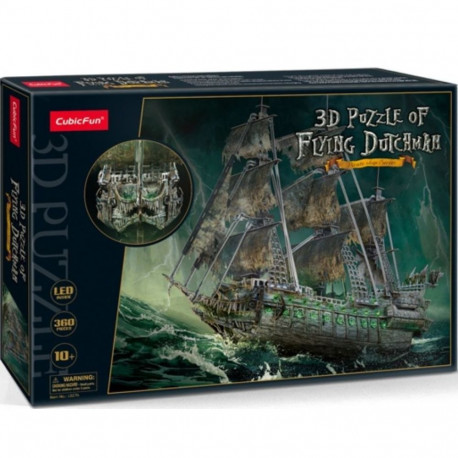 Puzzle 3d led latający holender