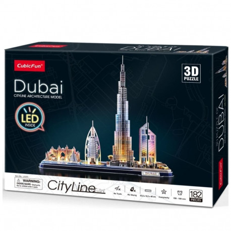 3D LED Dubai pusle
