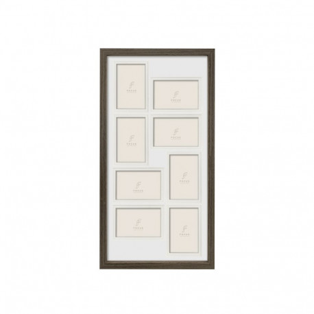 Focus photo frame Dahlia Walnut 32x64 Collage 8x 10x15