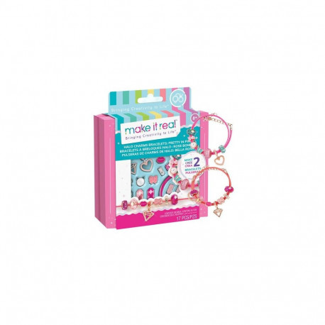 Make it Real Halo Charms Bracelets: Pretty In Pink