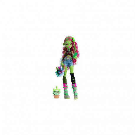 Monster High Venus McFlytrap Fashion Doll with Pet Chewlian and Accessories