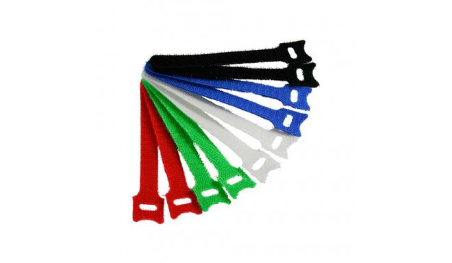 InLine Cable tie Straps hook-and-loop fastener 12x240mm 10 pcs. 5 Colors