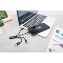 "DIGITUS 3-in-1 Ladekabel USB A Lightning + Micro USB + USB-C"