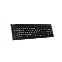 "LogicKeyboard XL-Print Astra 2 White on Black DE (PC)"