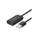 "UGREEN USB-A To 3.5mm External Stereo Sound Adapter Black 15cm"