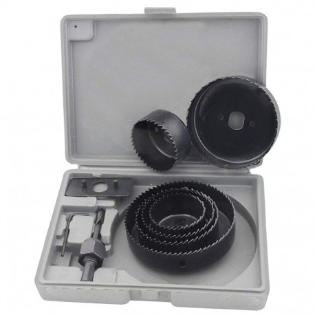 Crown drill bit for wood 51-102mm (6pcs.) Gecko