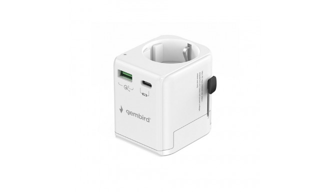 Grounded universal trave l adapter 20W