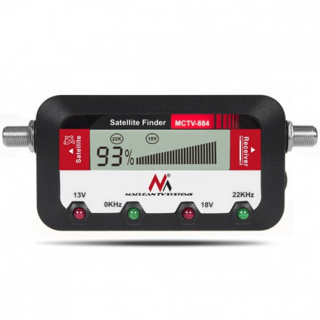 The Maclean MCTV-884 is a digital satellite signal meter designed to help align sat