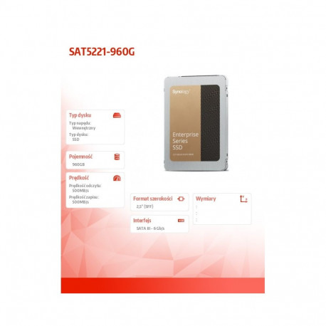 Enterprise 960GB SATA 6GB/s 2.5-inch SSD; 7mm SAT5221-960G