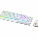 Set Vigor GK30 Combo White Keyboard + Mouse