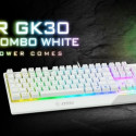 Set Vigor GK30 Combo White Keyboard + Mouse