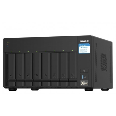 QNAP TS-832PX-4G 8-Bay NAS, AnnapurnaLabs AL324 Quad-core 1.7GHz, 4GB RAM, 2 x 10GbE SFP+, 2