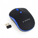 Gembird wireless mouse Wireless, black/blue