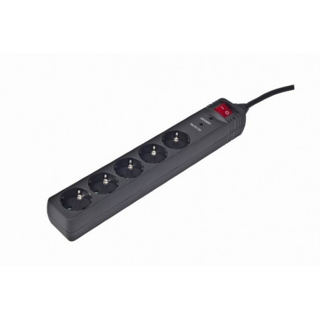 Product Title: 5-Way Surge Protected Power Strip – 3m Cable (German Type F)

