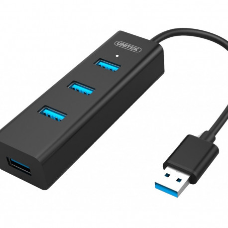 HUB 4x USB 3.0; BC1.2; BLACK; Y-3089