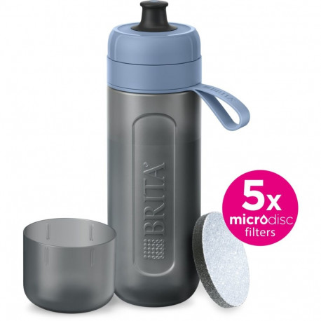 Brita Active pastelsinine veefilterpudel + 5 veefiltrit