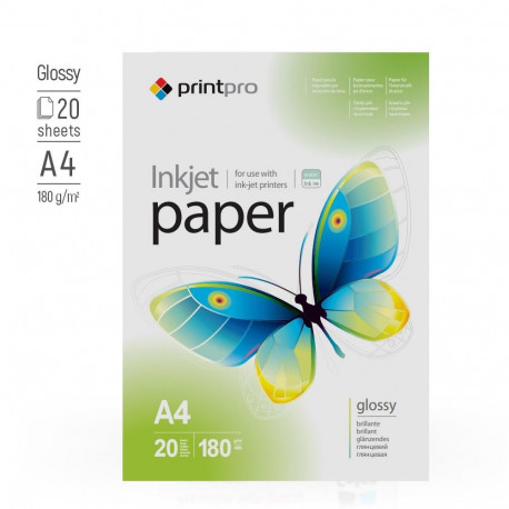 ColorWay PrintPro Photo Paper, 20 sheets | High Glossy | 180 g/m² | A4