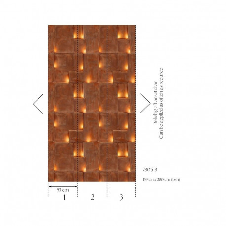 WALLPAP VYN FLIZ 790159 0.53M METRO.STOR