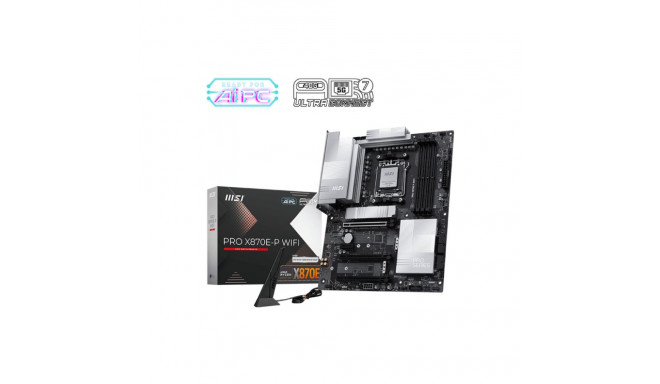 MSI PRO X870E-P WIFI AMD protsessoripere AM5 protsessoripesa DDR5 UDIMM toetatud kõvaketta liidesed 