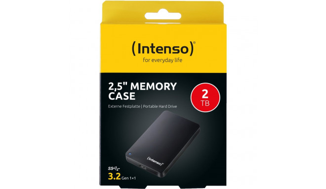 2.5 2TB Intenso Memory Case USB 3.0 black