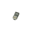 Modular plug 8P8C for solid LAN cable CAT5, UTP, 10 pcs. per bag | Modular 8P8C RJ45 plug, 30u” gold