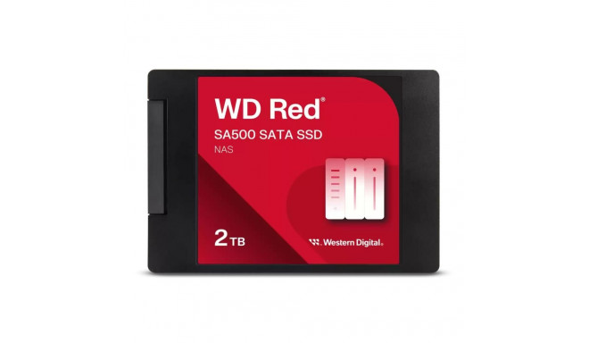 SSD|WESTERN DIGITAL|Red SA500|2TB|SATA 3.0|Write speed 520 MBytes/sec|Read speed 560 MBytes/sec|2,5"