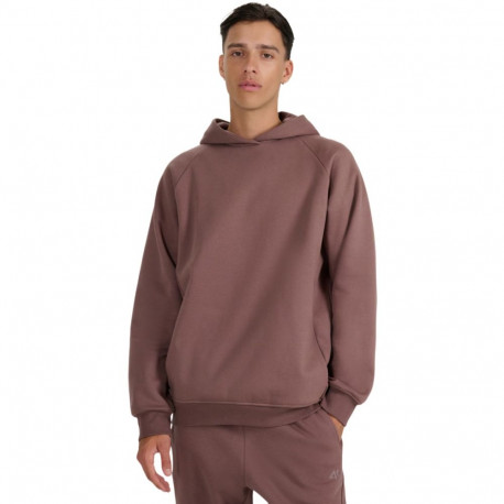 Bluza męska 4F M1946 ciemny brąz 4FWAW25TSWSM1946 80S S