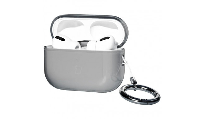 AirPods Pro 3 laadimiskarbiümbris Bizon , must/läbipaistev