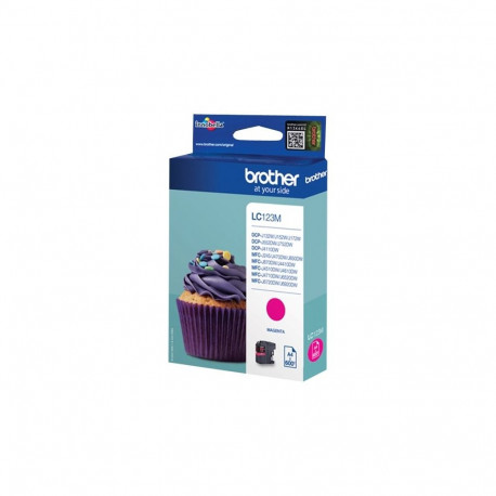 BROTHER LC123M tindikassett magenta 600 lehte