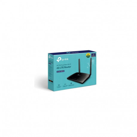 TP-Link Wi-Fi Router Archer MR200 AC750, 750Mbps, LAN/WAN, 802.11ac, Black EU