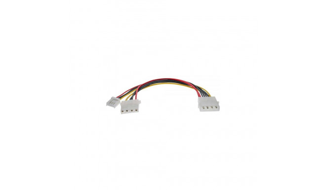 InLine Molex - 4-pin Floppy  0.13m  Wielokolorowy (29658)