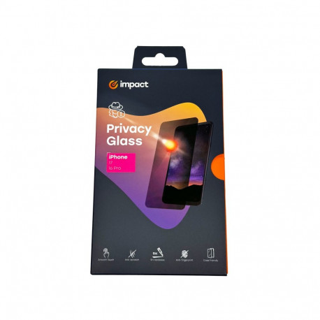 Impact Tempered Privacy Glass iPhone 17 / 16 Pro