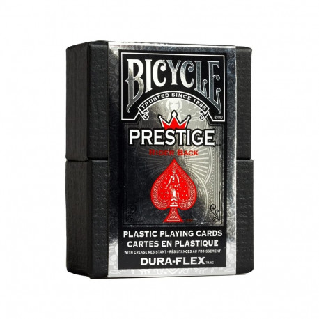 Bicycle Prestige Standard Poker Cards in Box (Red)