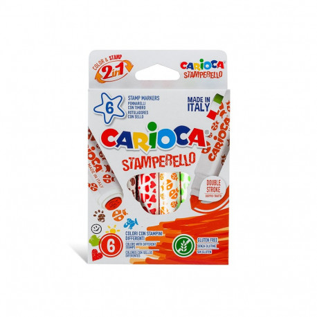 Viltpliiatsid-templid CARIOCA, 6 värvi