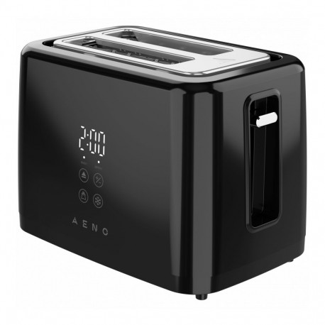 AENO TS2B Electric Toaster, 780-930W, Digital Display, 7 Levels, Black