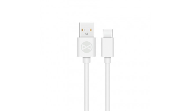 Forever cable USB - USB-C 1,0 m 3A white