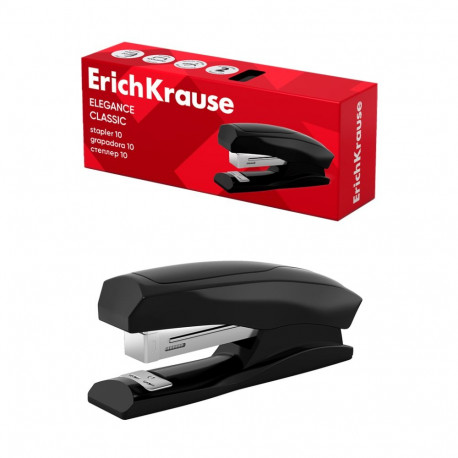 Stapler №10 ErichKrause Elegance Classic, up to 20 sheets, black (box 1 pc)